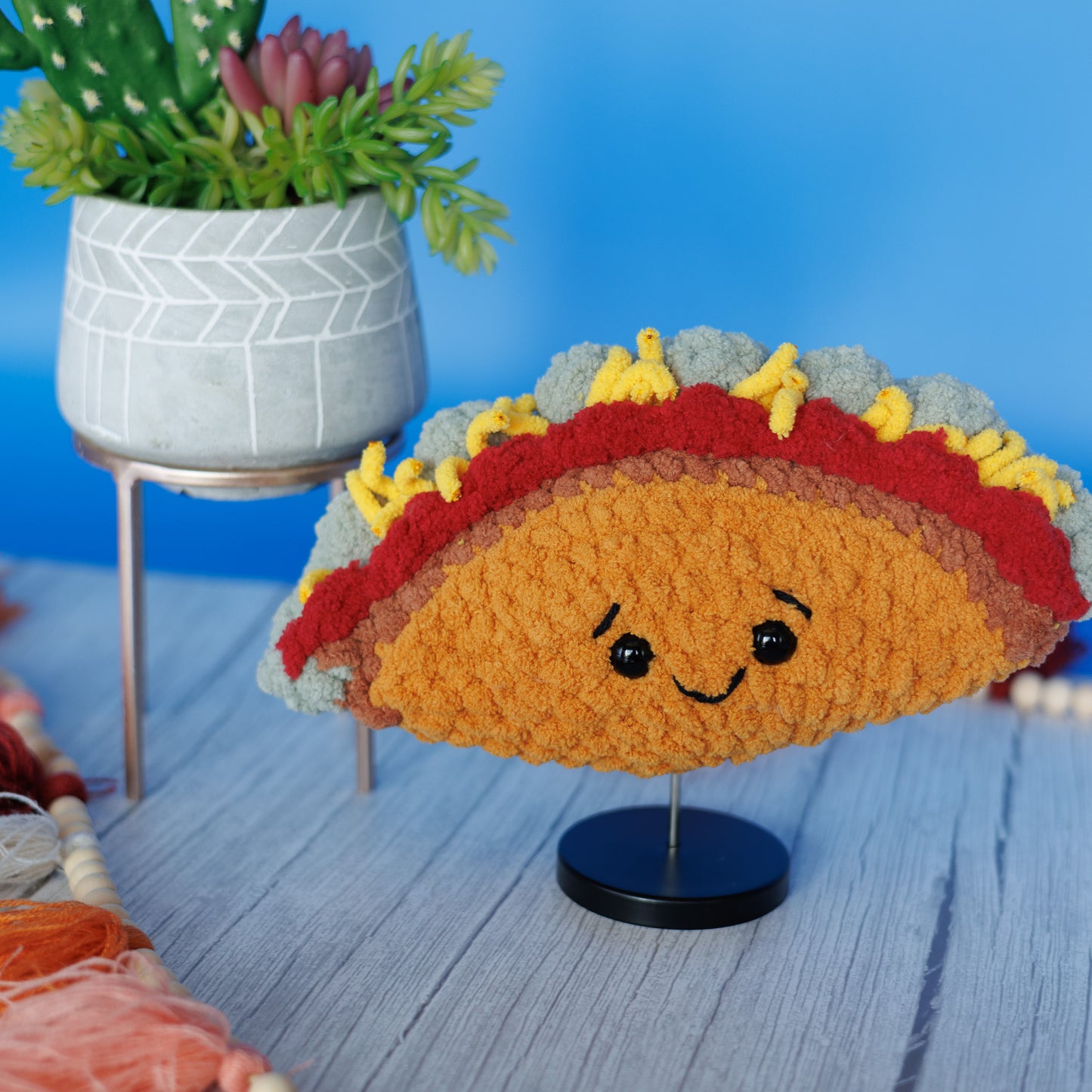 Taco Crochet Plush Toy