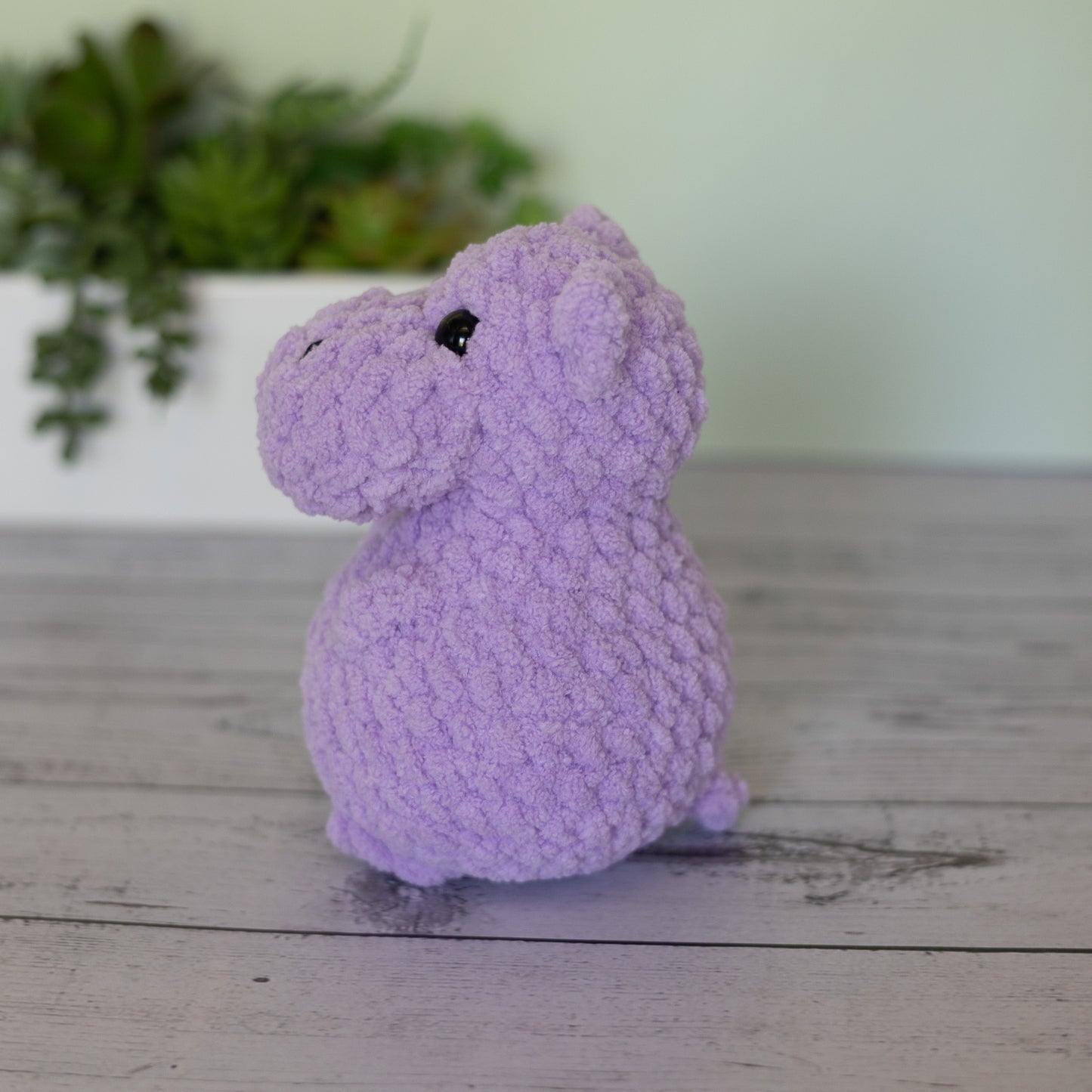 Hippo Crochet Plush Toy
