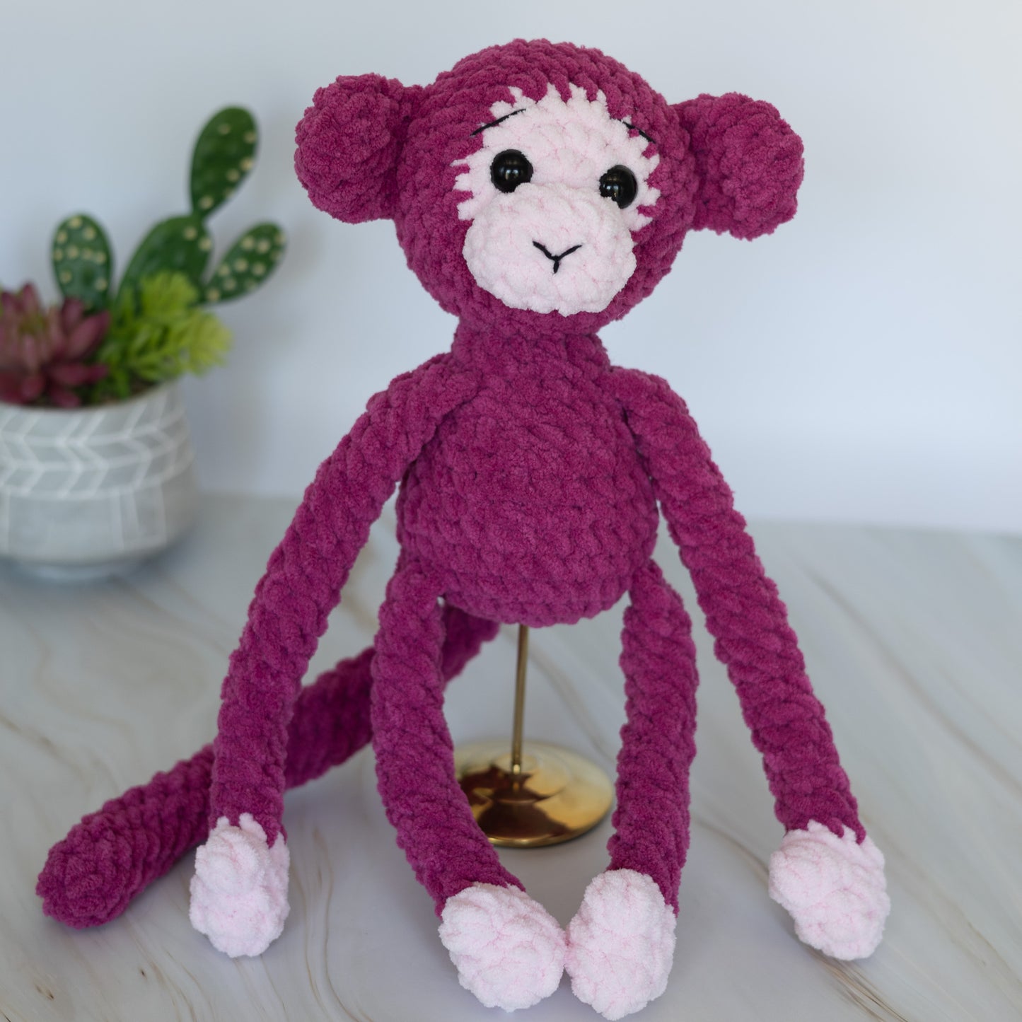 Monkey Crochet Plush Toy
