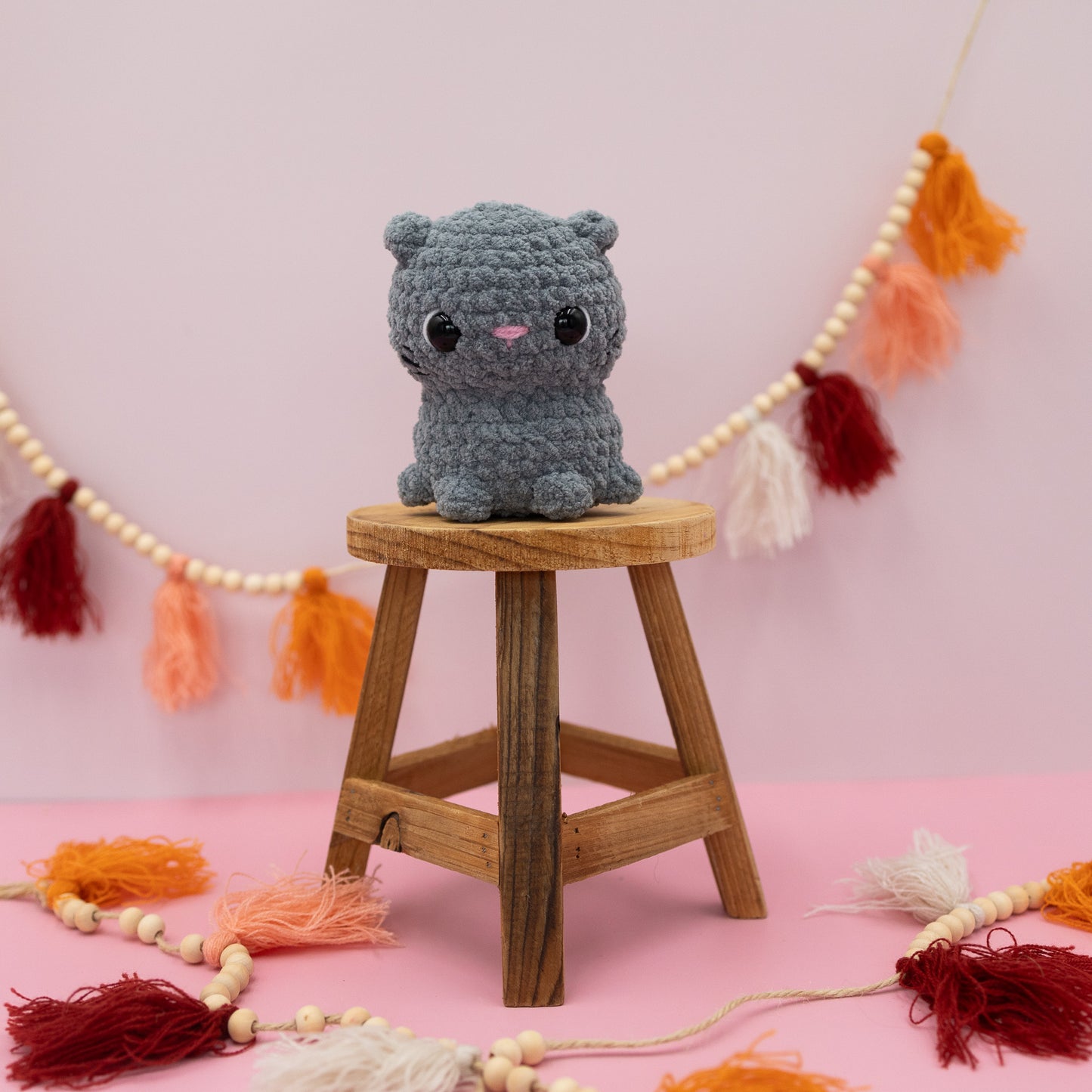 Cat Crochet Plush Toy - Made To Order