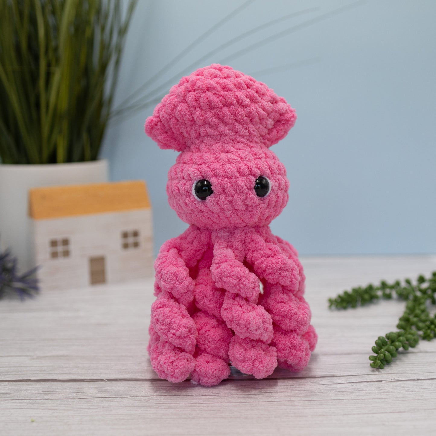 Squid Crochet Plush Toy