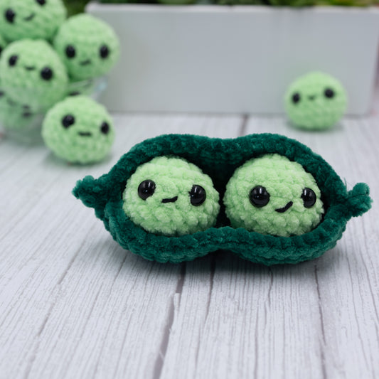 Peas-in-a-Pod Crochet Plush Toy
