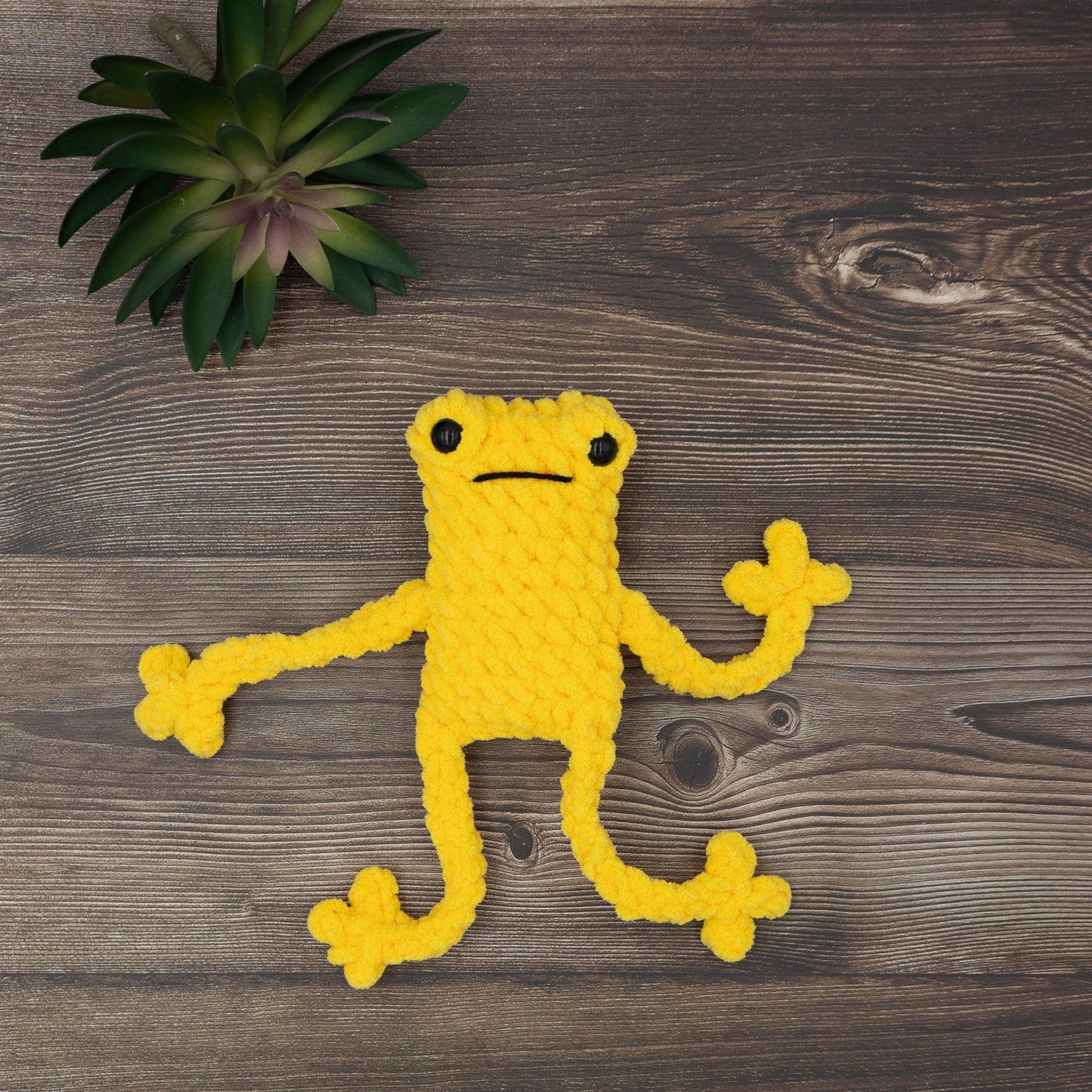 4Stitches Designs 10 Inch Frog Plush Toy - Hand-Made Stuffed Animal Gift for Kids