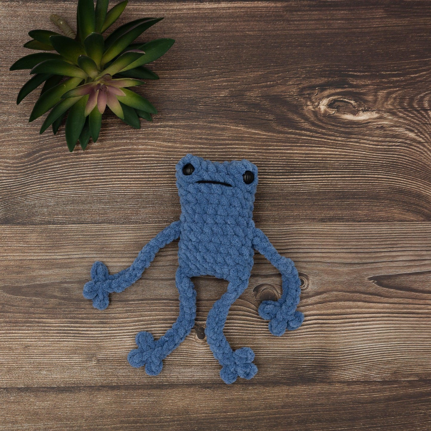 4Stitches Designs 10 Inch Frog Plush Toy - Hand-Made Stuffed Animal Gift for Kids