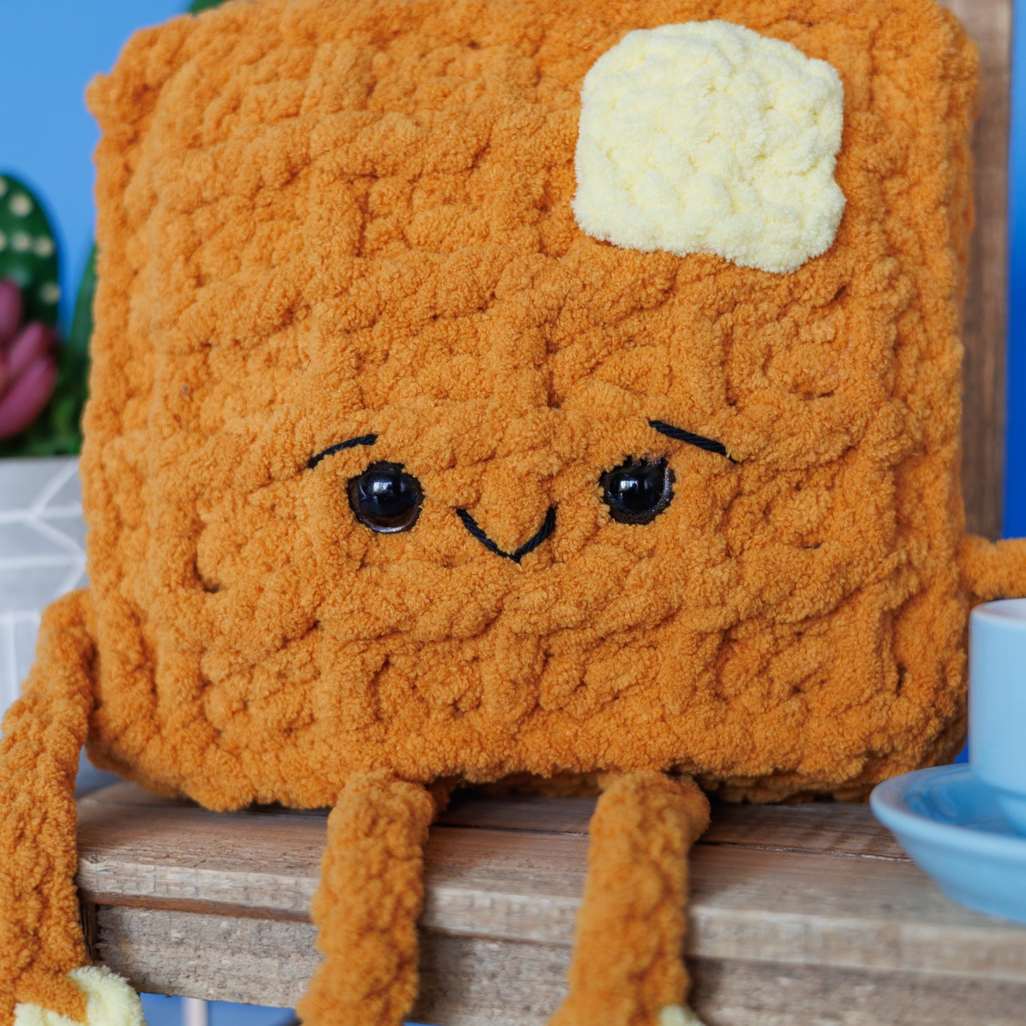 Waffle Crochet Plush Toy
