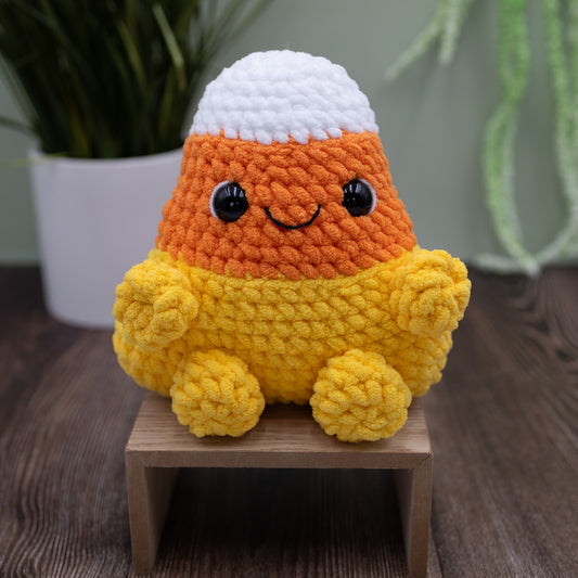 Candy Corn Crochet Plush Toy