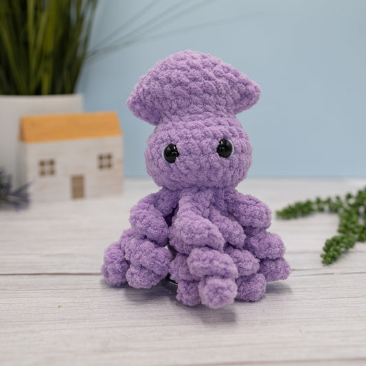 Squid Crochet Plush Toy