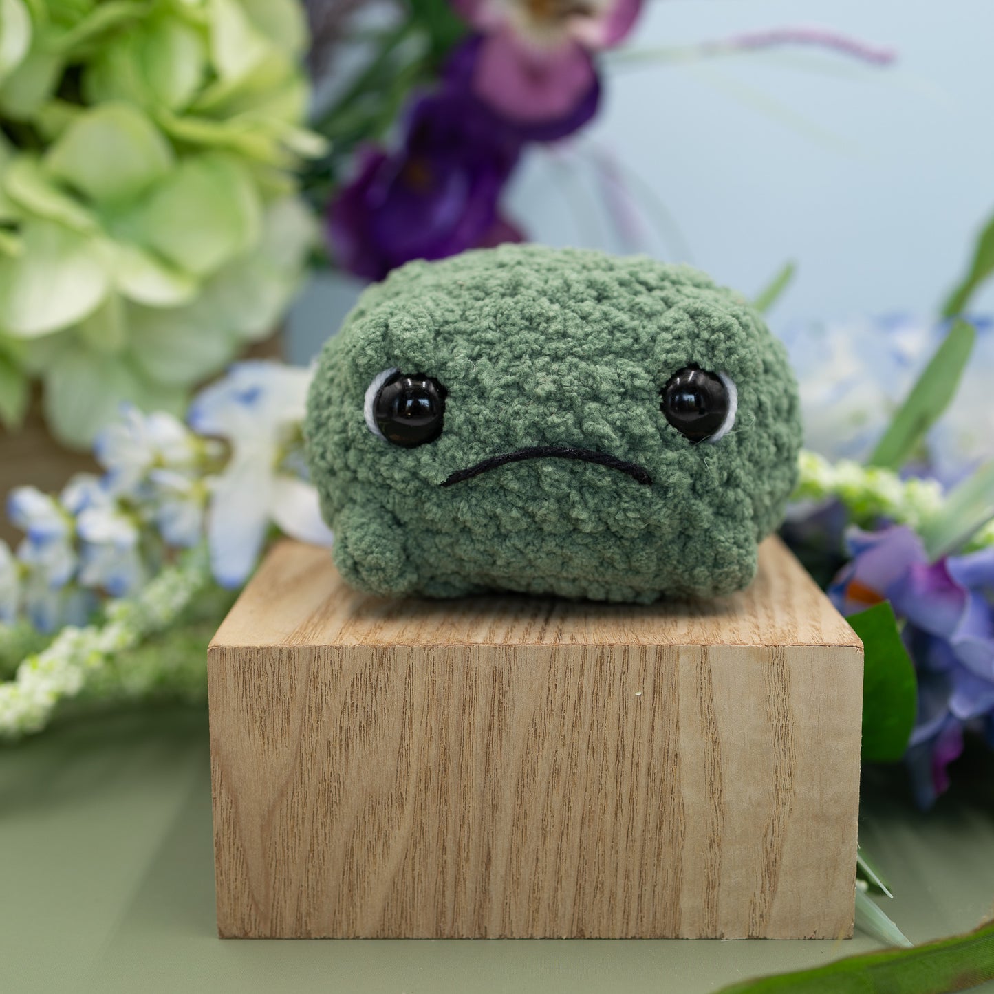 Grumpy Toad Crochet Plush Toy