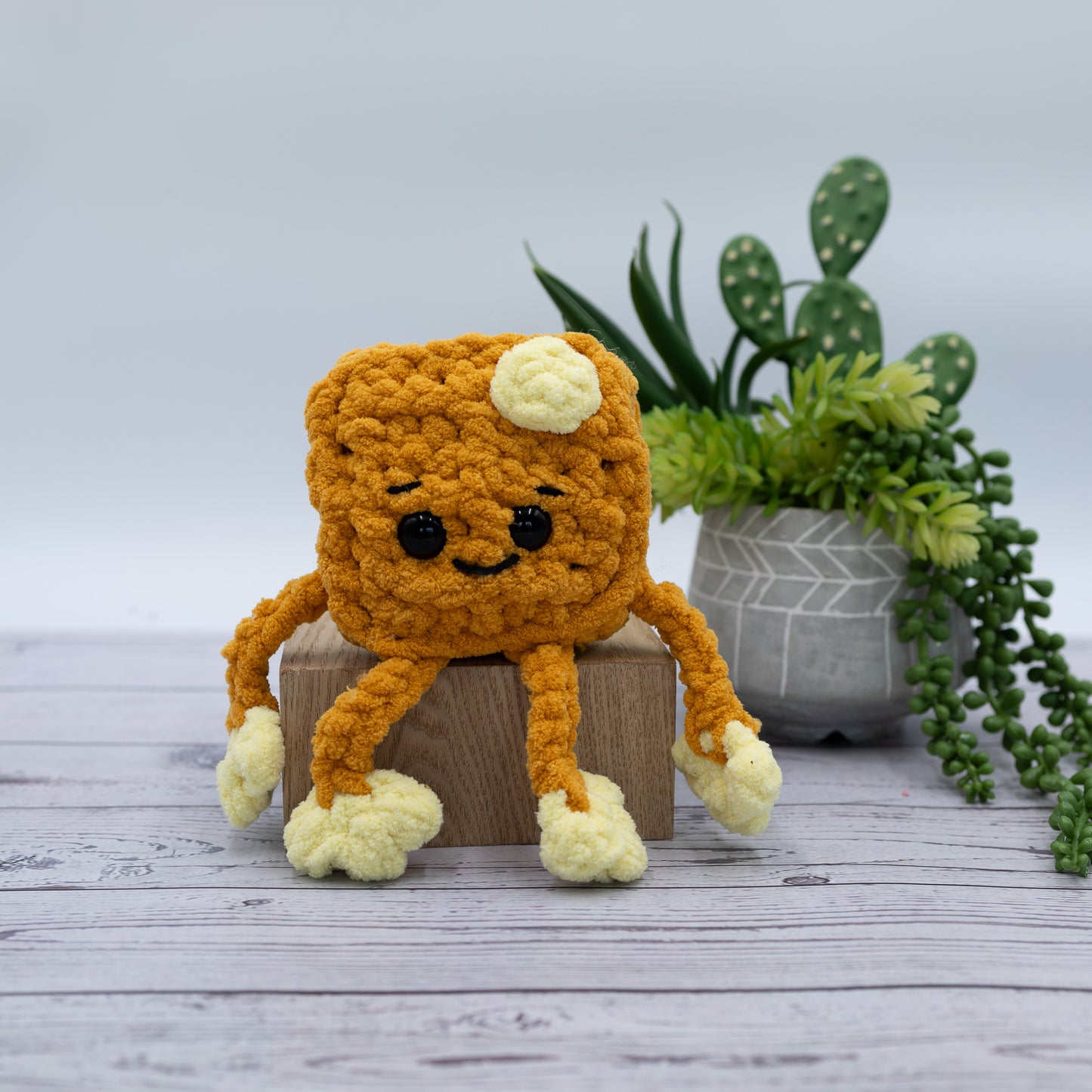 Waffle Crochet Plush Toy