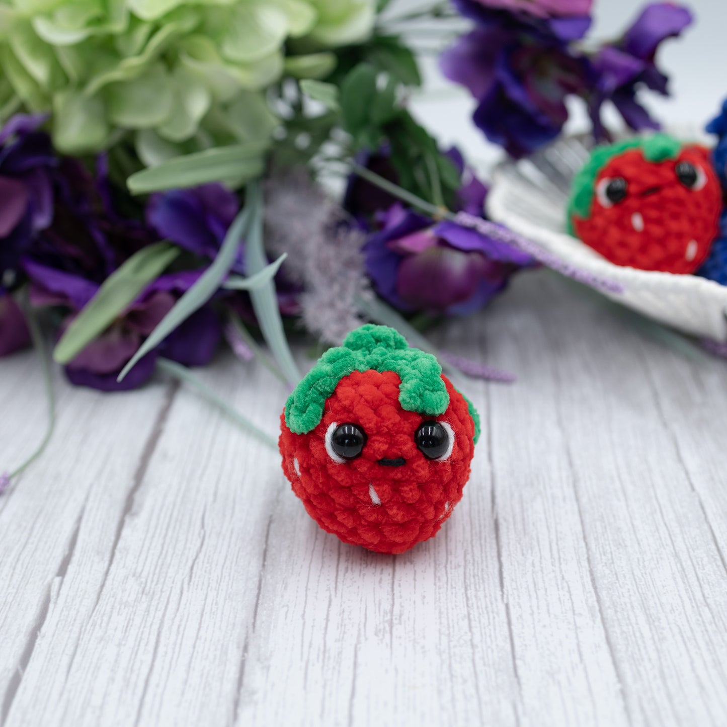 Strawberry Crochet Plush Toy