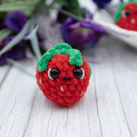Strawberry Crochet Plush Toy