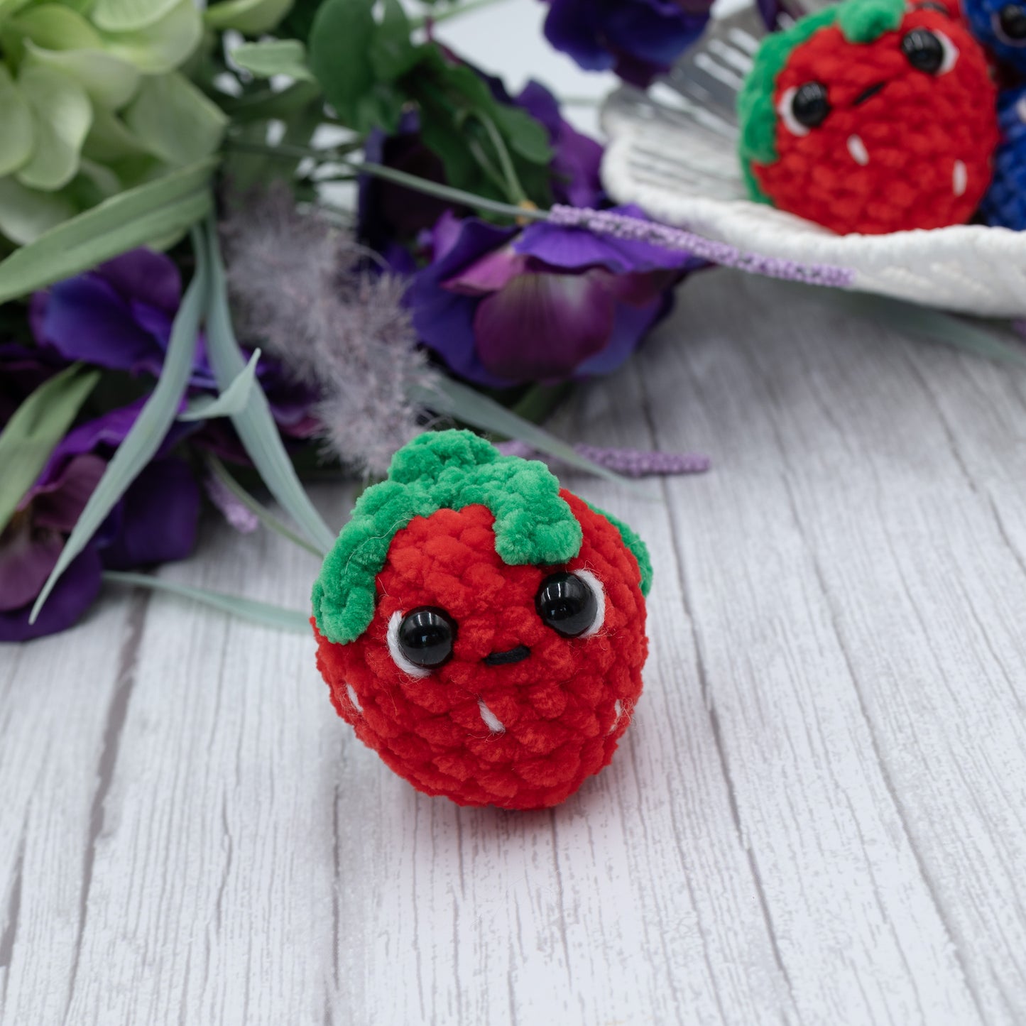 Strawberry Crochet Plush Toy