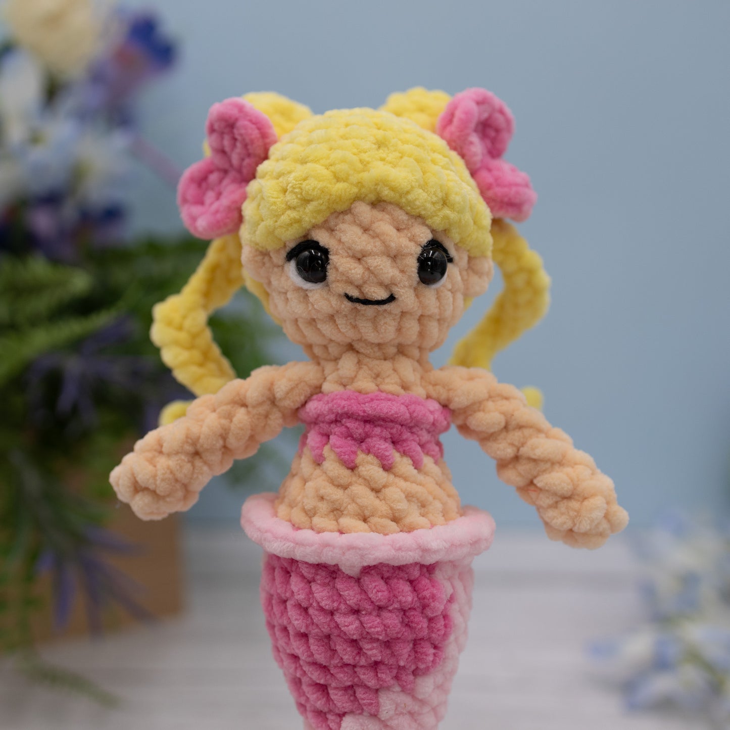 Mermaid Crochet Plush Toy