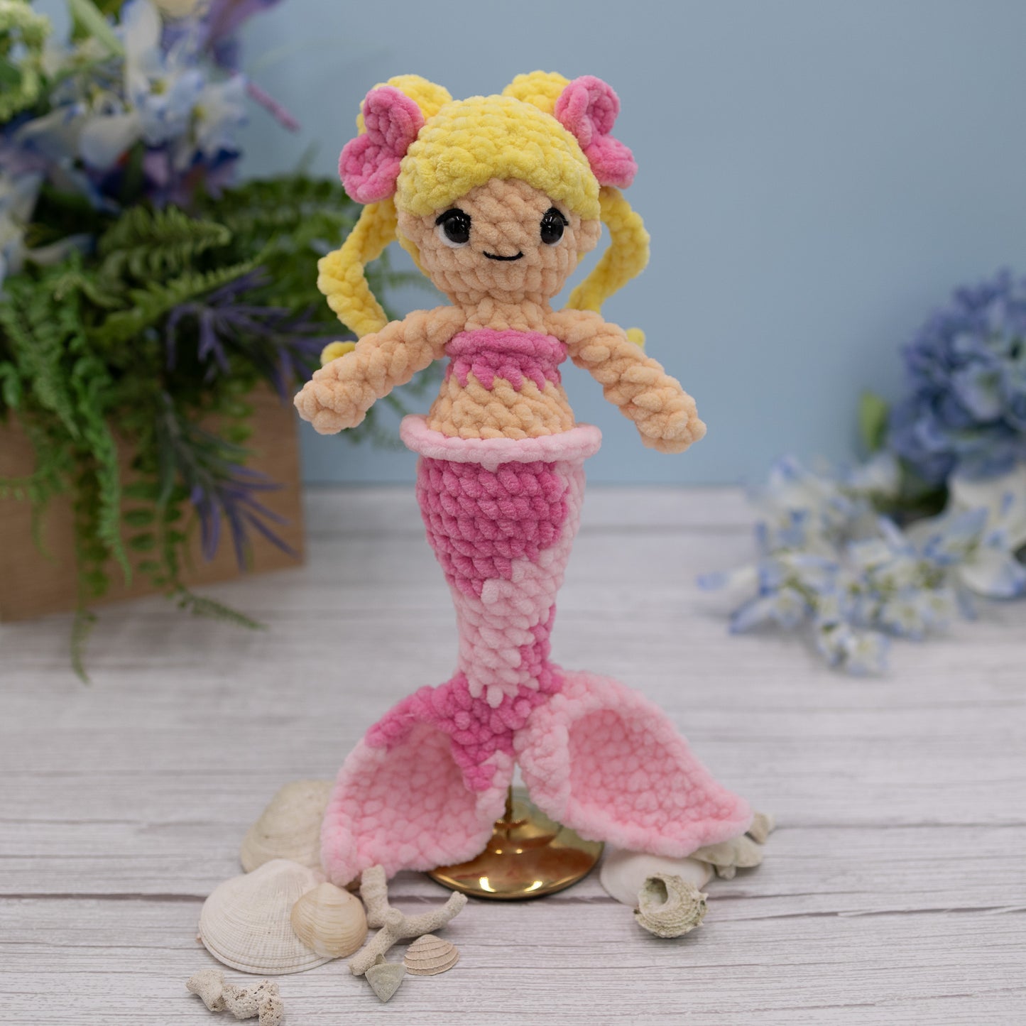 Mermaid Crochet Plush Toy