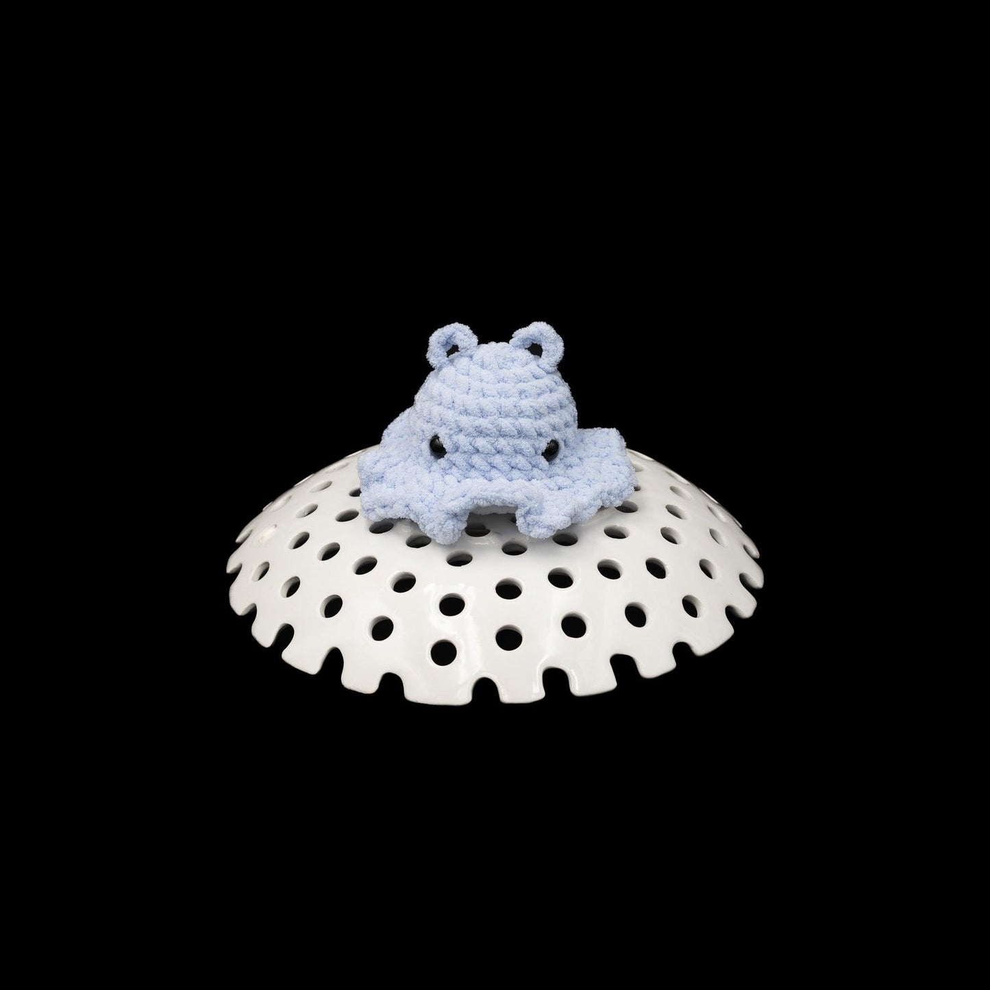 4Stitches Designs 7 Inch Crochet Dumbo Octopus Plush Toy - Hand-Made Stuffed Animal for Kids