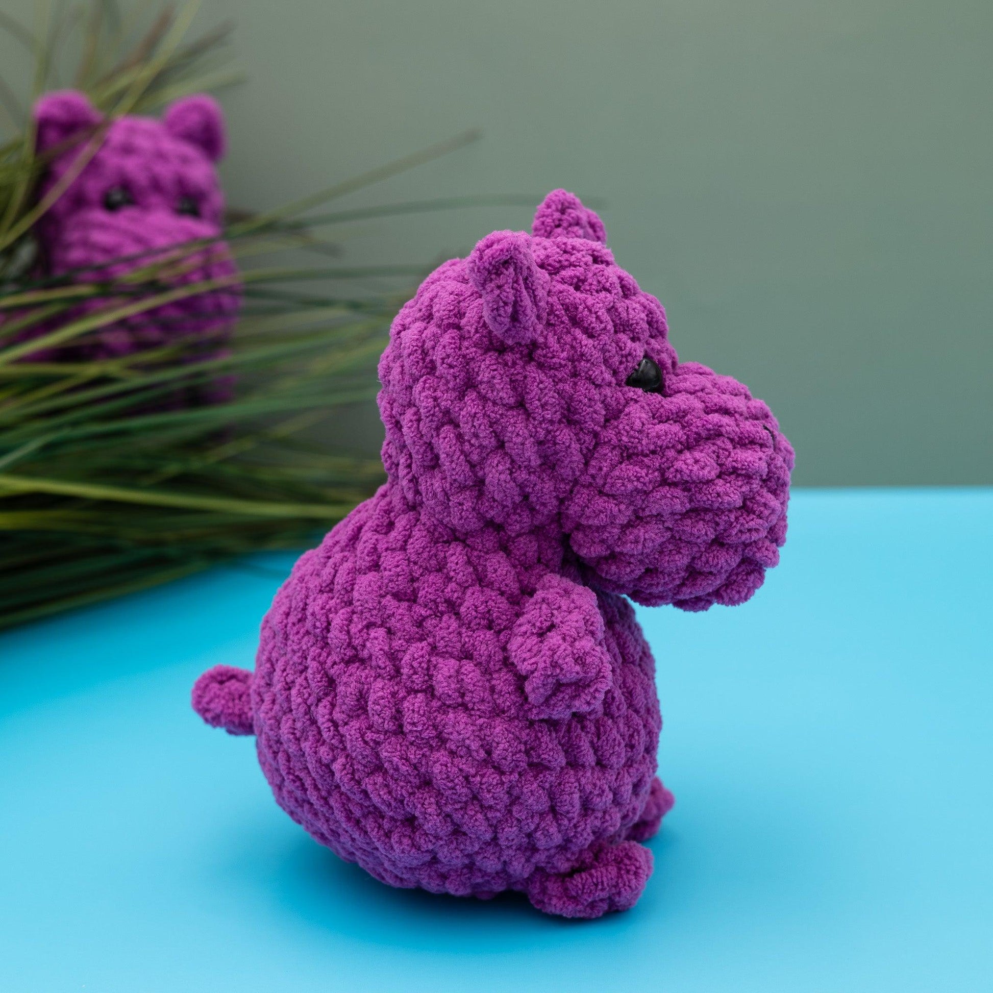 Hippo Crochet Plush Toy