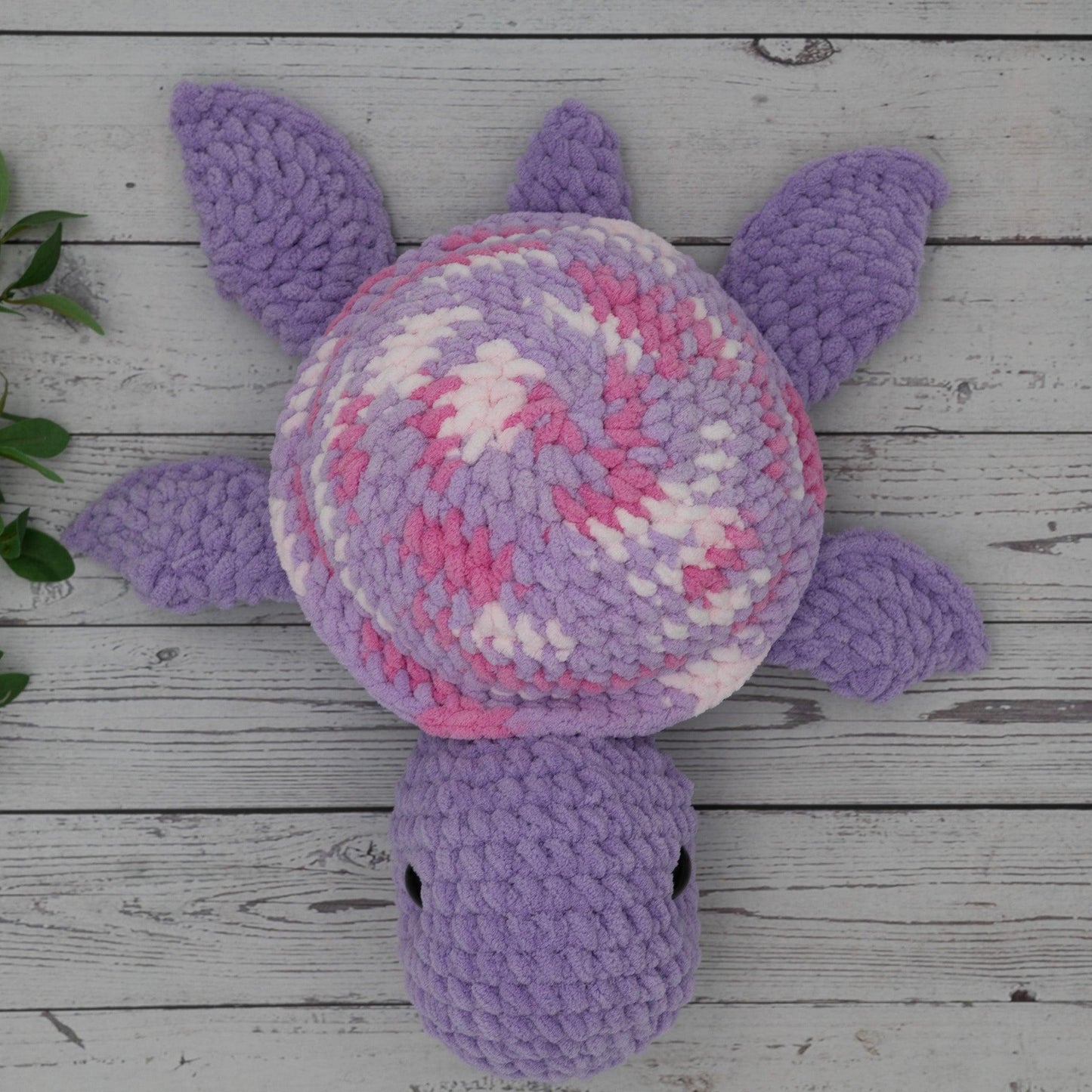 4Stitches Designs 18 Inch Crochet Sea Turtle Plush Toy - Hand-Made Stuffed Animal Gift for Kids